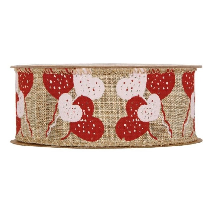 NASTRO CUORI MM40X10MT NATURAL